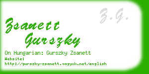zsanett gurszky business card